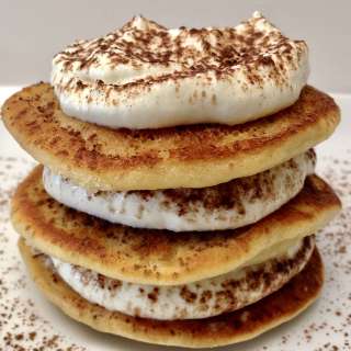 Keto Tiramisu Pancakes