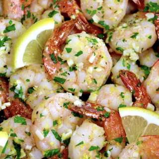 Air Fryer Shrimp Scampi