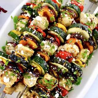Greek Chicken Kebabs