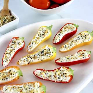 Everything Bagel Stuffed Mini Peppers