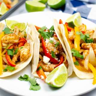 Shrimp Fajitas Sheet Pan
