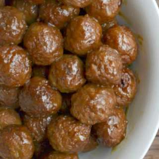 Slow Cooker Grape Jelly and Mustard Meatballs