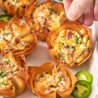 Jalapeno Popper Wonton Cups