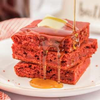 Red Velvet Pancakes