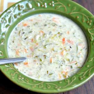 Easy Creamy Zucchini and Carrot Soup