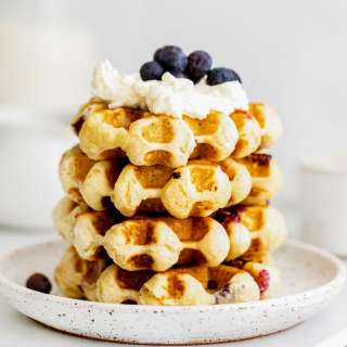 Blueberry Ricotta Waffles