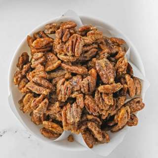 Air Fryer Candied Pecans