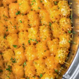 Tater Tot Casserole in a Slow Cooker