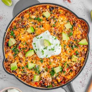 Easy One-Pot Mexican Beef and Rice Skillet Recipe