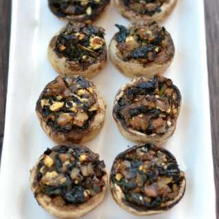 Stuffed Mushrooms with Spinach and Feta