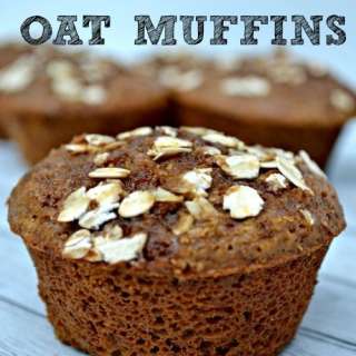 Molasses Raisin Oat Muffins