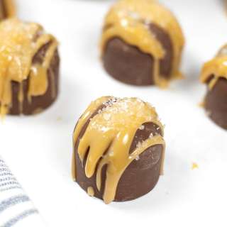Salted Caramel Hot Chocolate Bombs