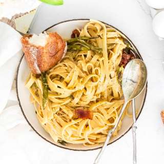Asparagus Carbonara