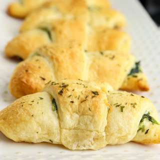 Spinach Artichoke Crescent Rolls
