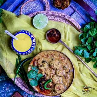 Dal Dhokli with Methi and Mixed Flours - An Easy Instant Pot Recipe