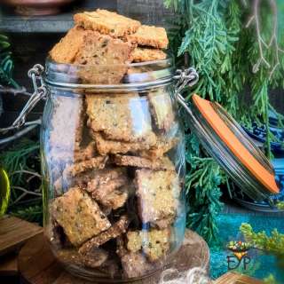 Air Fried Gluten Free Crackers: Made with Lupin flour and Lentils