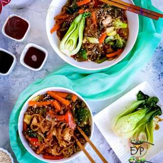 Sweet Potato Glass Noodles (Vegan Japchae)
