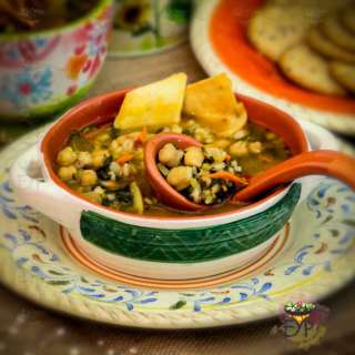 Chickpeas Vegetable Barley Soup