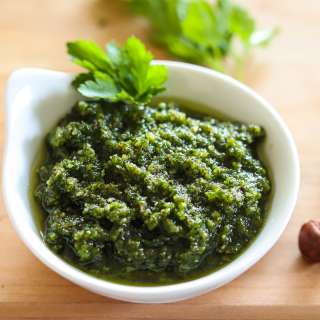 Easy Vegan Parsley Pesto With Hazelnuts