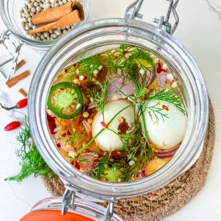 Spicy Jalapeno Pickled Eggs