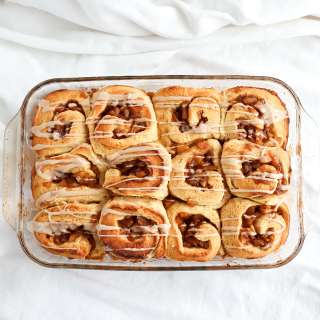 Cinnamon Rolls With Apple Pie Filling