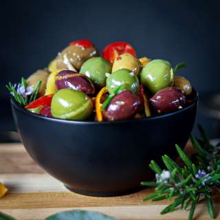 Warm Marinated Olives