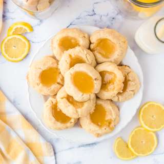 Lemon Curd Thumbprint Cookies