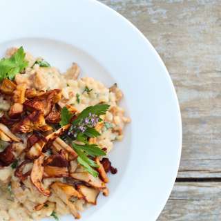 Classic Chanterelle Mushroom Risotto