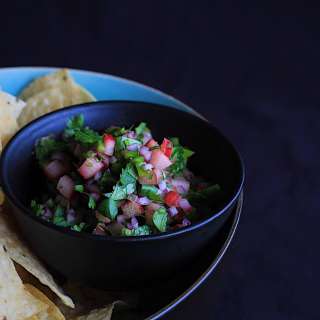 Savory Rhubarb Salsa
