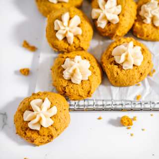 Easy Cheesecake Filled Pumpkin Thumbprint Cookies