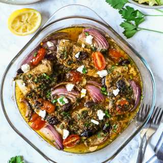 Easy Baked Greek Cod Recipe with Lemon and Garlic