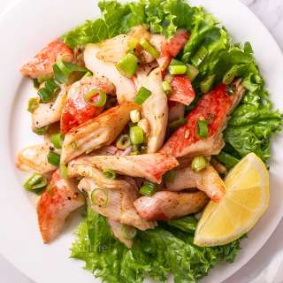 Quick, Easy Garlic Butter Sautéed Imitation Crab Meat