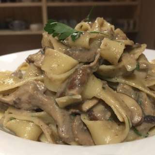 Pasta With Mushrooms - Pappardelle Recipe