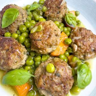 Italian Meatball and Pea Stew