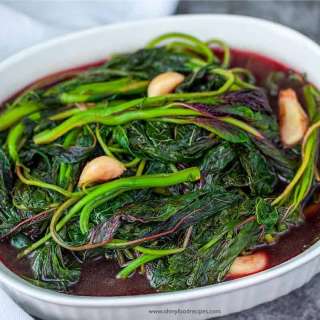 Chinese Red Spinach Amaranth Stir Fry