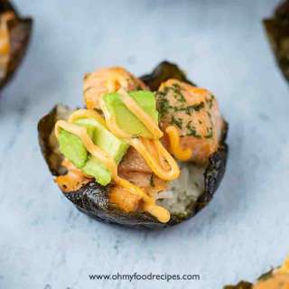 Salmon Sushi Cups