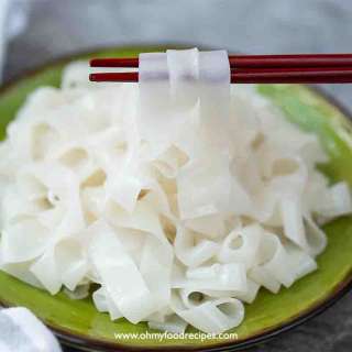 Homemade Ho Fun Noodles