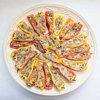 Sausage Stuffed Sweet Mini Peppers