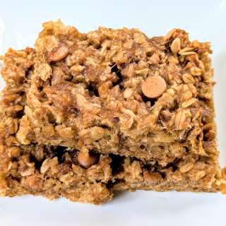Slow Cooker Peanut Butter Banana Oatmeal Bars
