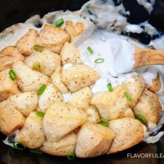 Slow Cooker Biscuits & Sausage Gravy