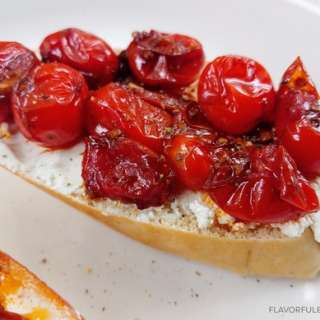 Goat Cheese Crostini with Balsamic Grape Tomatoes