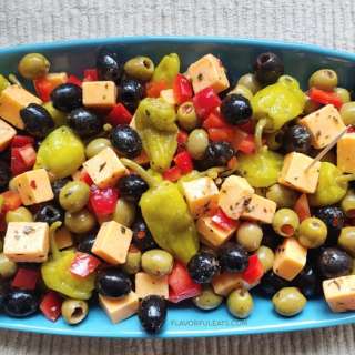 Marinated Cheese & Olive Antipasto