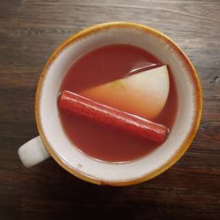 Spiced Apple Cranberry Warm Rum Punch