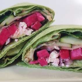 Mediterranean Hummus Veggie Wraps