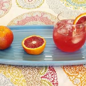 Sparkling Blood Orange Cocktail