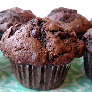Double Chocolate Banana Muffins