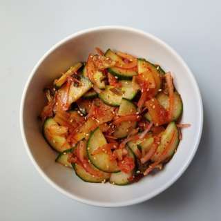 Kimchi Cucumber Salad