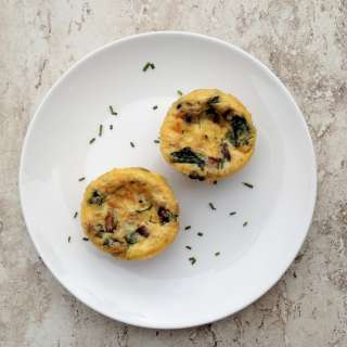 Spinach & Mushroom Muffin Pan Omelets