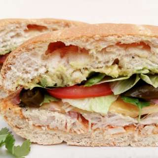 Turkey & Avocado Torta with Chipotle Aioli