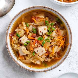 Easy Vegan Hot and Sour Soup